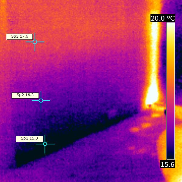 Thermal imaging leak detection Water Damage